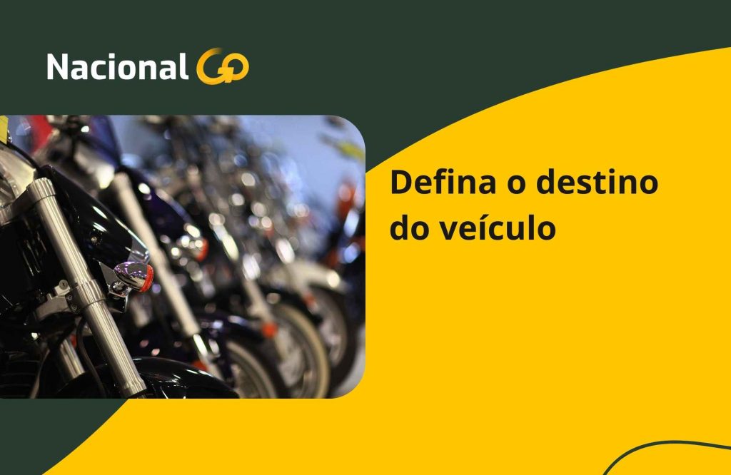 Defina o destino do veículo Defina o destino do veículo