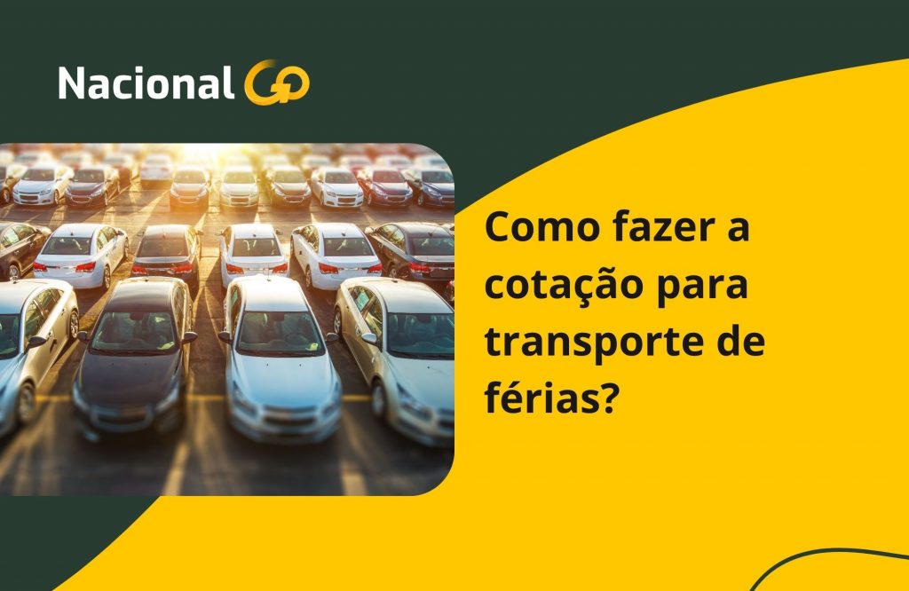 Como fazer a cotação para transporte de férias?